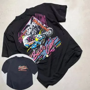 Vintage 1991 Motocross National Graphic T-Shirt, Unisex S-5XL Cotton Shirt For Men, Women
