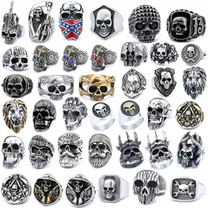 Handmade Jewelry Rings - Custom, Chunky Statement Rings for Heavy Metal, Punk, Gothic Niche Styles with Skull, Vintage, Pirate Designs, Statement Rings Chunky