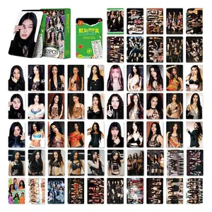 92 Piece Katseye Tour the Beautiful Chaos Collectible Photo Cards, Lomo Stickers, Vintage Style, Perfect for Fans & Collections