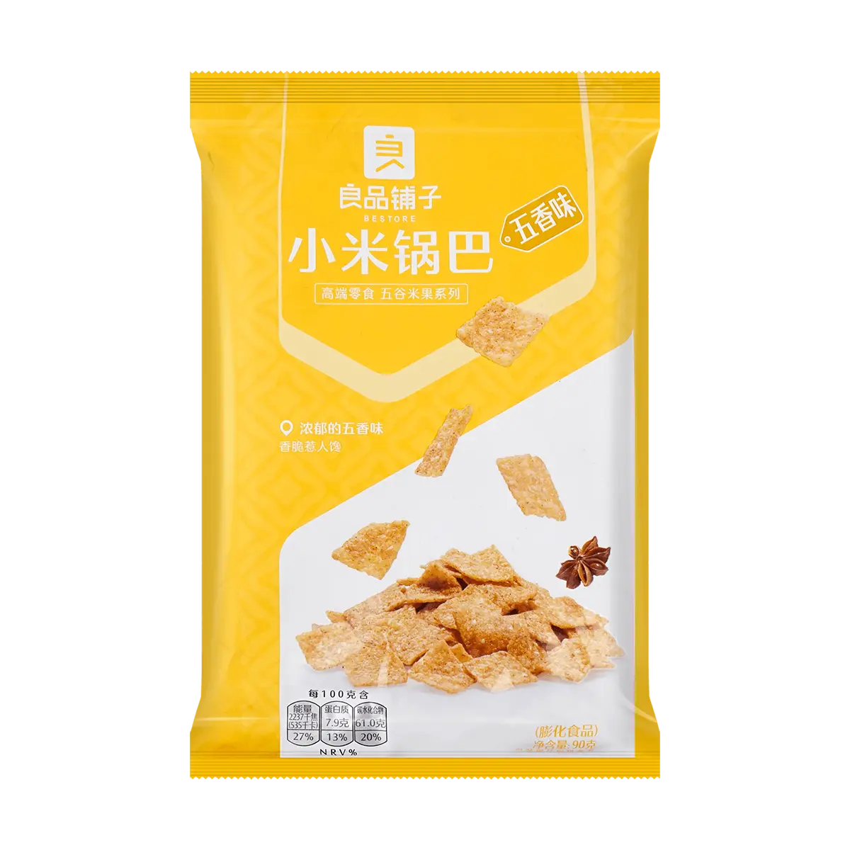 BESTORE Spicy Five Spice Rice Crackers 90g - Random Packaging