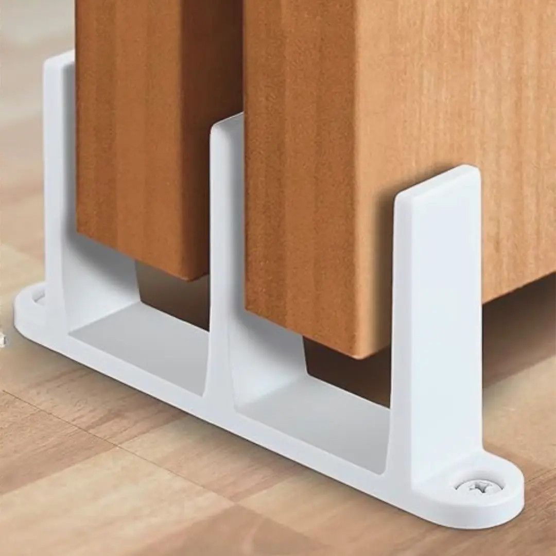 Sliding Closet Door Floor Guide — Fits 1-3/8" Bypass Doors