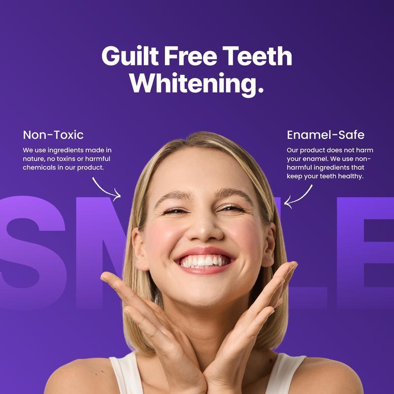 2026 New DRDENT Purple Teeth Whitening Strips - 42 strips 21 Whitening Sessions - Safe for Enamel - Tooth Stain Treatment - Non Sensitive Teeth Whitening - Peroxide-Free