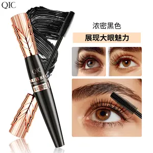 Cross-Border Makeup QIC New Black Gold Crown Head Mascara Curling Lengthening Thickening Waterproof Smudge-Proof 4D Eyelashes