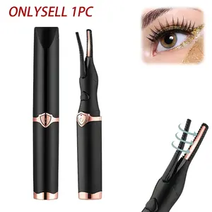 Electric Eyelash Curler Upgrade Version, Heated Ladies Beauty Eyelash Curler, Mini Electric Eyelash Curler with 3 Heat Modes, Fast Heating Lash Curling Clip Tool