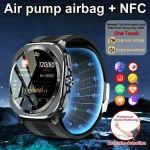 2026 New Health Nursing Accurate Measure Blood pressure Smart Watch With Air pump airbag Blood lipids Uric acid Smartwatch Men