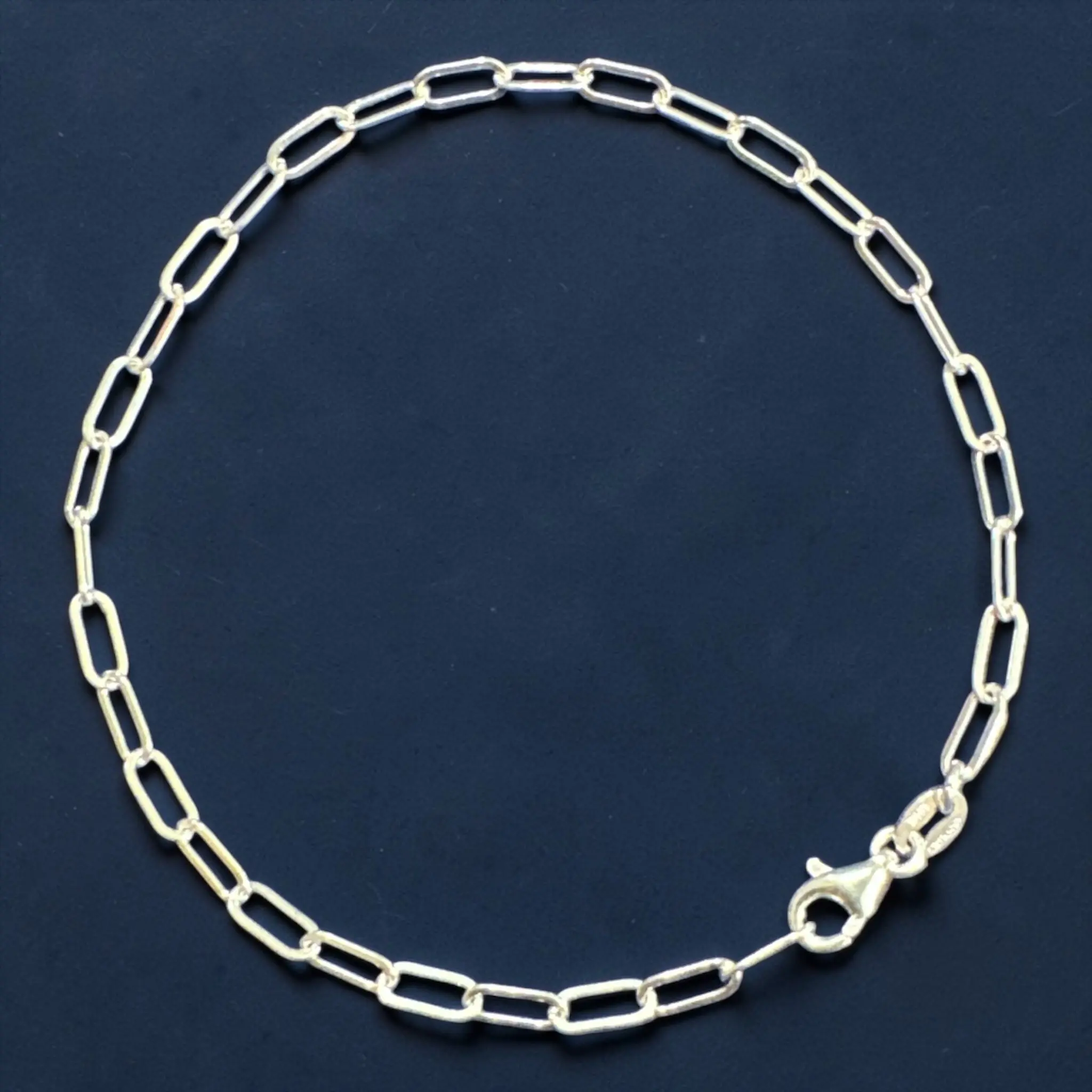 925 Sterling Silver Paperclip Link Bracelet 925 Sterling Silver Paperclip Link Bracelet