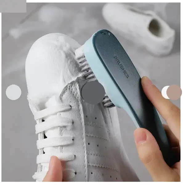 Blue Shoe Cleaning Brush for Sneakers and Shoe Care