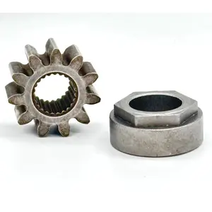 717-1554 741-04237A, 741-04237B Steering Pinion Gear & Bushing Compatible with MTD Cub Cadet LT1046 Steering Pinion Worm & Lawn Tractor Bearing Hex Flange