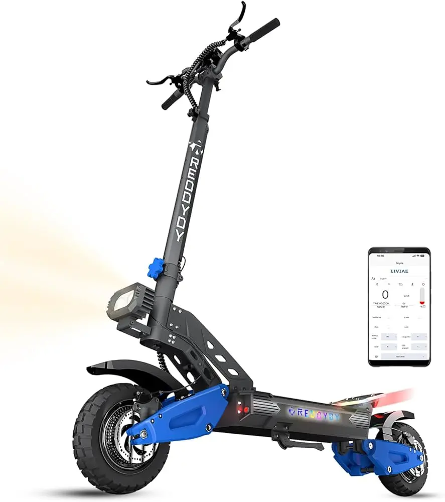 JUNLING RD2 Adult Self-Balancing Electric Scooter - 5000W Dual Motor, 50 Mph Top Speed (Sports & Outdoor Fitness Scooters Equipment)