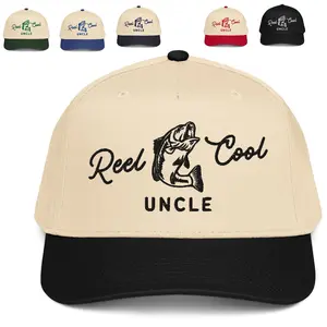 Embroidered Uncle Fishing Hat, New Uncle Gift, Pregnancy Announcement New Uncle, Gift for Uncle, Reel Cool Uncle, Uncle Hats