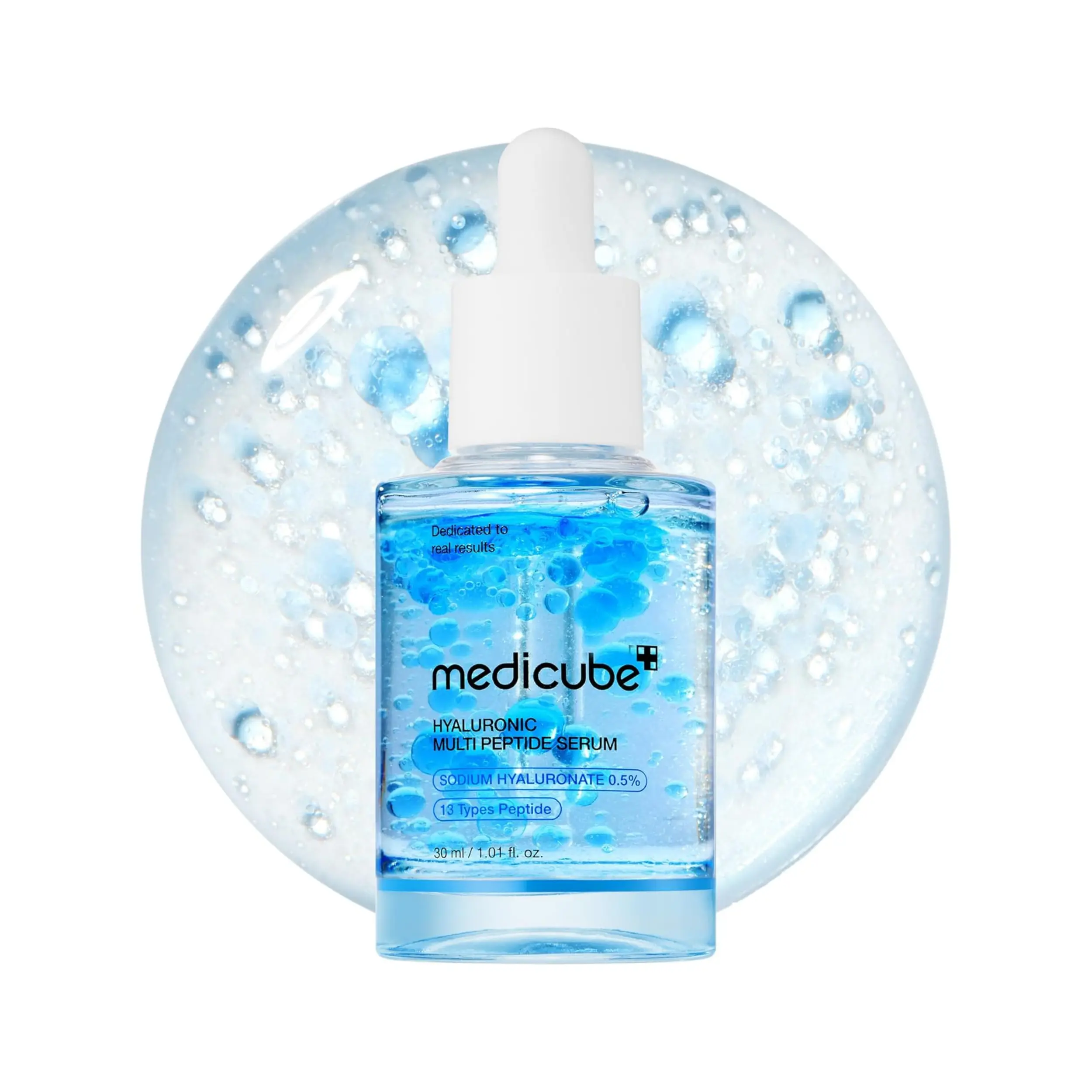 [Official Medicube Partner] Hyaluronic Multi Peptide Serum 30ml - Glowing and Soothing | Lightweight Water Plumping Radiant Facial Serum for All Skin Type, Hydrating Moisturizer, Korean Skincare