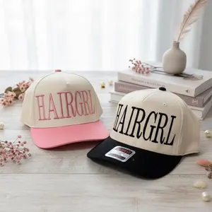 HAIRGRL Embroidered Hat, Hair Stylist Gift, Trendy Girl Statement Cap