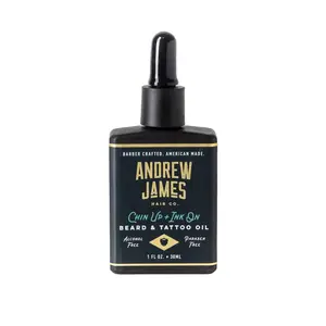 Andrew James Beard and Tattoo Oil 1 ML Made with Essential oils Infused with Papaya Coconut Comfort Hydrating Hair Care