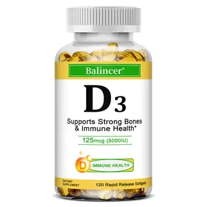 Vitamin D Supplement — Supports Bone and Immune Health 120 Capsules
