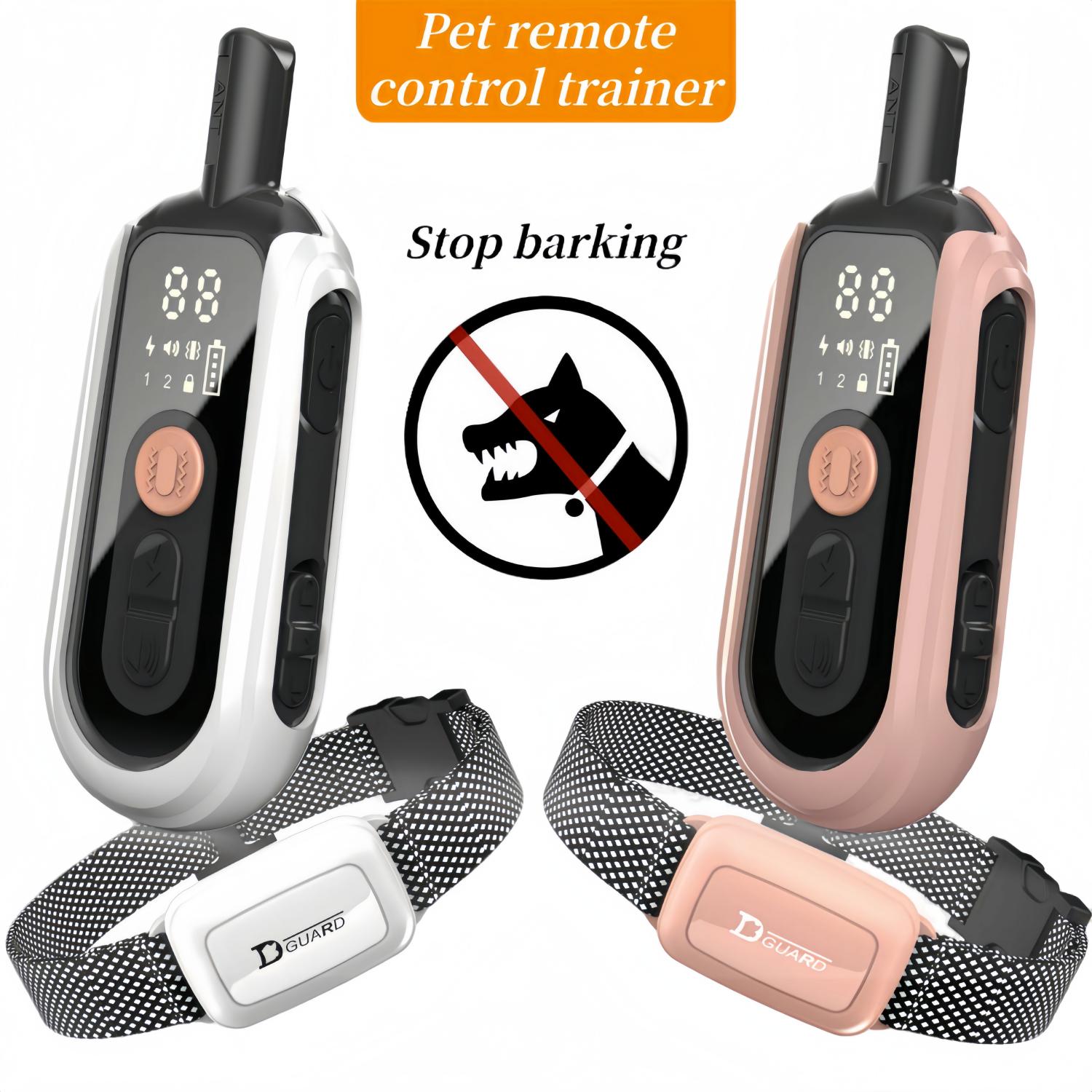 Pet Luxury Store™ - Electric Dog Training Collar Waterproof Dog Bark Collar Pet With Remote Control Rechargeable Anti Barking Device All Size Dogs Pet Luxury Store™ - Electric Dog Training Collar Waterproof Dog Bark Collar Pet With Remote Control Rechargeable Anti Barking Device All Size Dogs