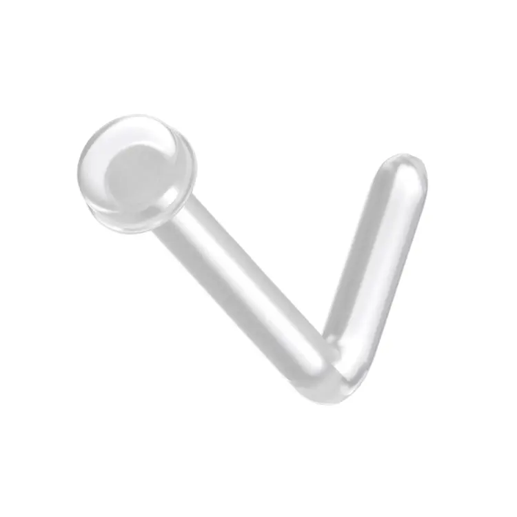 STATEMENT GOLD | Invisible Nose Stud (Clear Bioflex) STATEMENT GOLD | Invisible Nose Stud (Clear Bioflex)