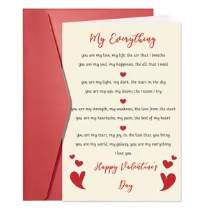 Lovely Valentine's Day Card, Funny Valentines Gifts for Him & Her, Men's Valentine's Day Gift, Love Card for Valentine's Day, Greeting Card, Custom Message Card