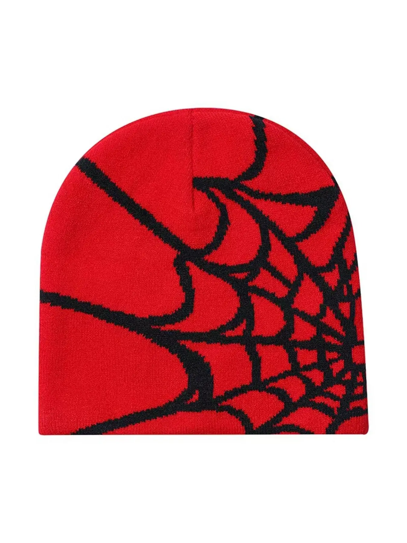 Trendy Spider Web Y2K Knit Hat, Unisex Winter Beanie, Warm Bidirectional Knitted Cap, Fashionable Cold-Weather Accessory, Men's & Women's