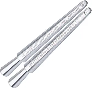 LOVSKAYA Aluminum Alloy Finger Gauge - Non-Natural Crystal Jewelry Accessory for Ring Size Measurement
