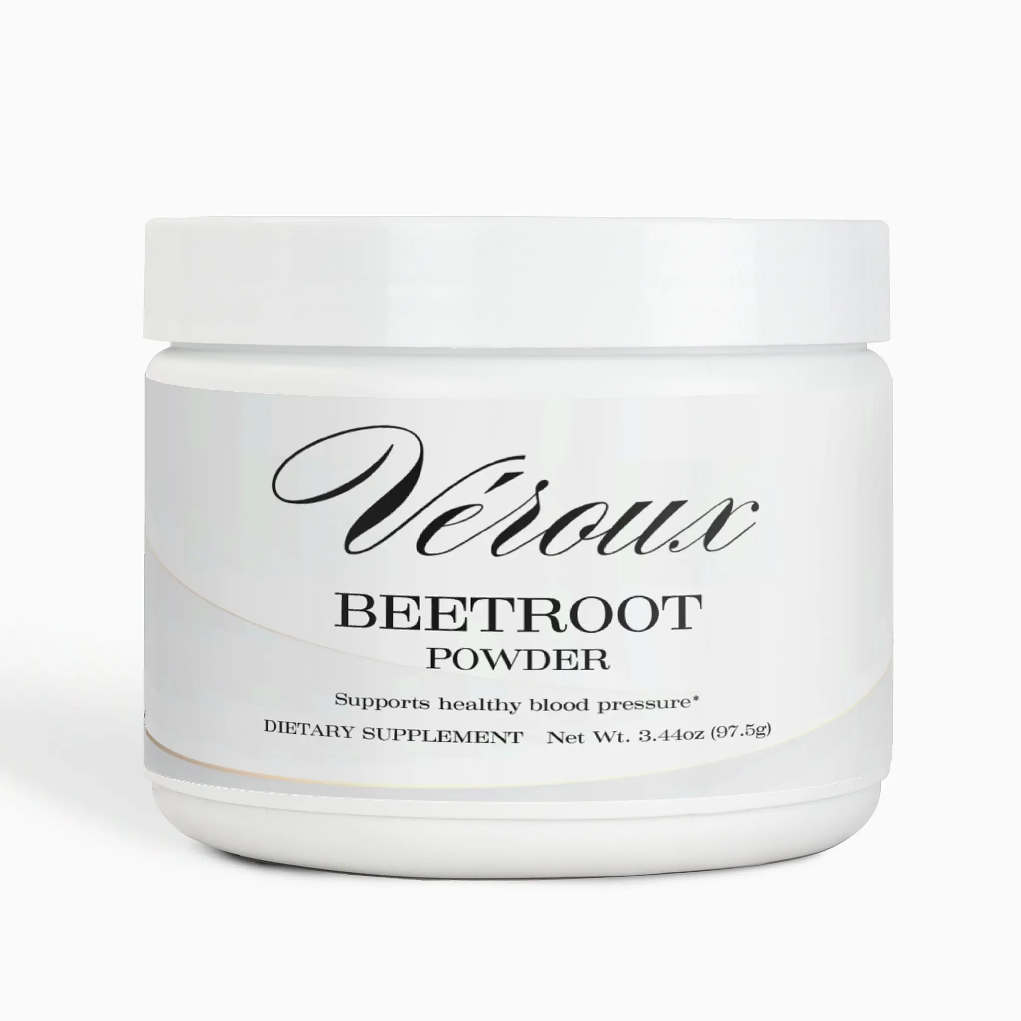 Véroux Official Beetroot Powder - Supports Healthy Blood Pressure & Circulation - 3.44oz Dietary Supplement - Made with Beet Root, Hibiscus, & Apple Juice Powder - Ideal for Post-Workout Recovery - Made in the USA