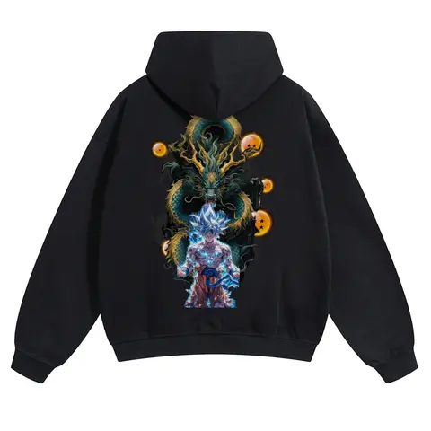 Dragon Ball DBZ Goku Unisex FallFreshness outfits men streetwear 80s 90s graphic tees cotton Anime funny Hoodies men gifts