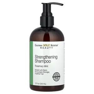 California Gold Nutrition Beauty, Strengthening Shampoo, Biotin, Rosemary Mint, 12 fl oz (355 ml)