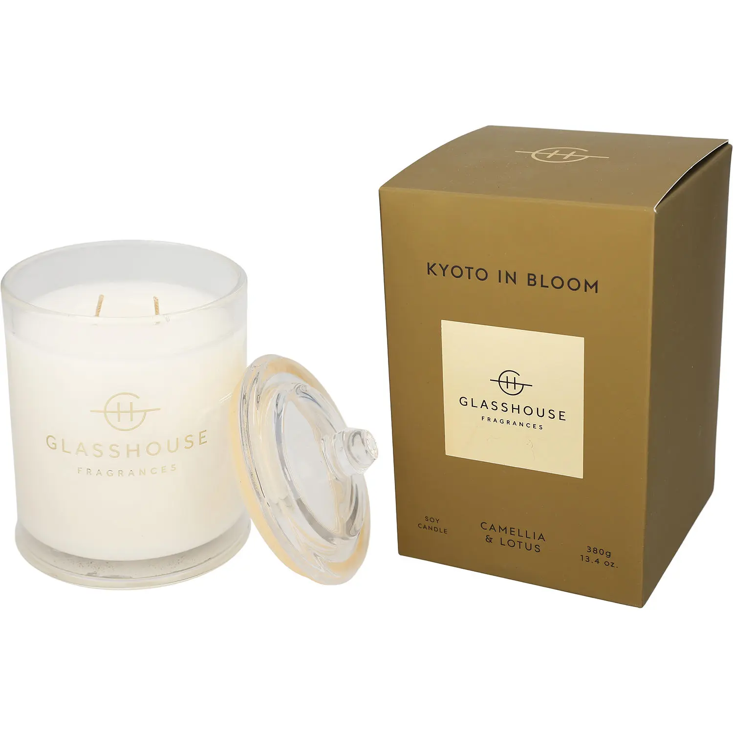 Glasshouse Kyoto In Bloom By Glasshouse Soy Candle For Unisex Glasshouse Kyoto In Bloom By Glasshouse Soy Candle For Unisex