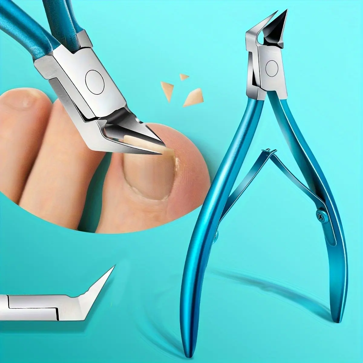 Blue Dead Skin Clipper, Eagle Beak Nail Clipper, Sharp Bent Mouth Ingrown Toe Nail Tool, Home Use, Easy to Use, Saves Effort