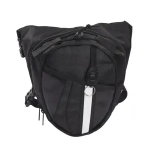 Norbinus Nylon Men's Waist Bag Outdoor Drop Thigh Leg Bag Pouch Women Belt Fanny Packs Hip Bum Purse Motorcycle Rider Biker Bags Slouchy Belt Bag