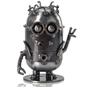 Minion Victory Inspired Recycled Metal Sculpture