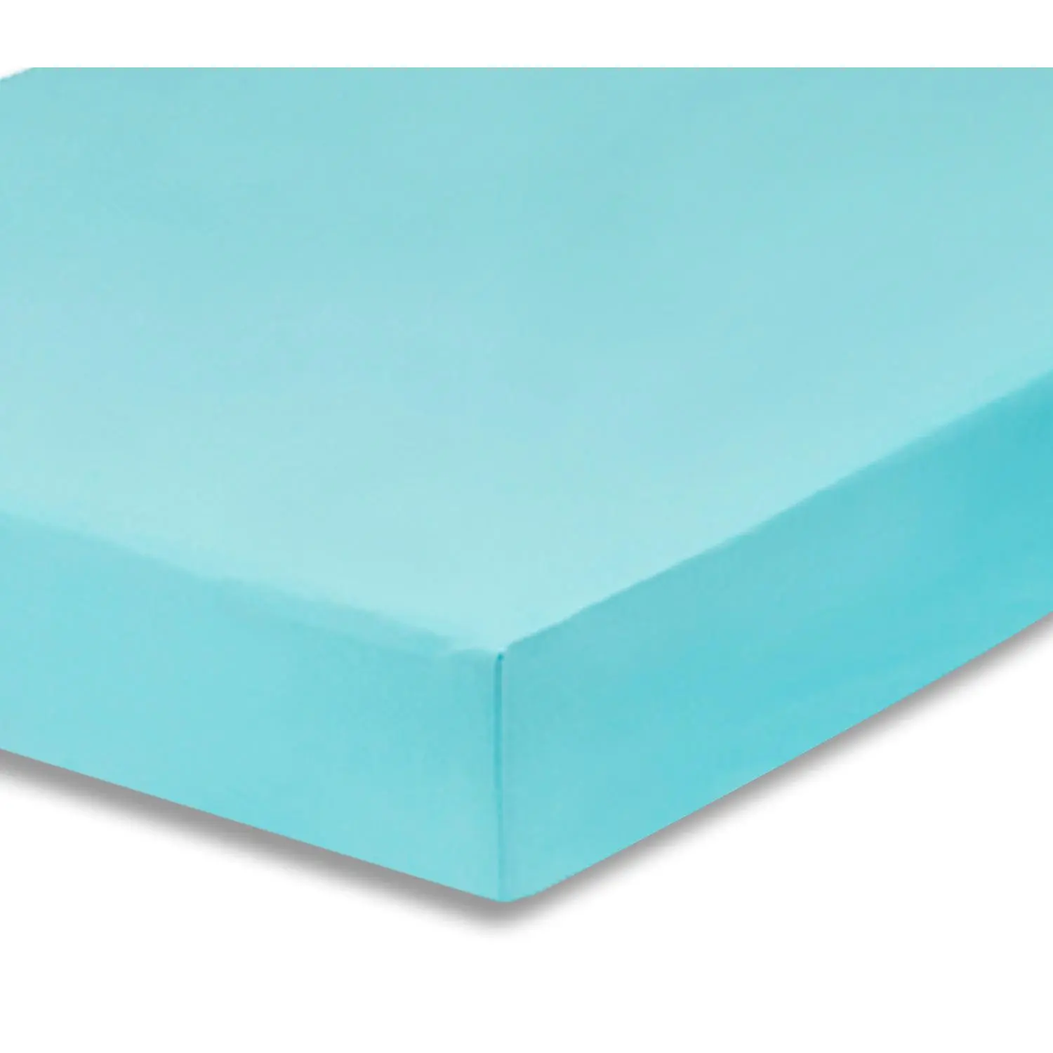 Everyday Kids Aqua Fitted Crib Sheet