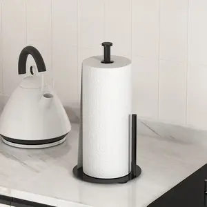 Kitchen Standing Paper Towel Holder, Home Roll Paper Storage Shelf, Multi-Functional Toilet Paper Rack, Food Wrap Organizer