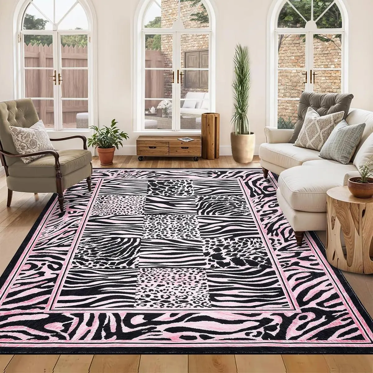 Animal Print Non-slip Floor Mat, Leopard Print Rug, Animal Printed Rug, Rectangle Home Decorative Carpet, Soft Comfortable Rug for Living Room Bedroom, Decorative Area Rug, Living Room Rugs, Home Decor