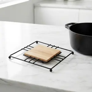 Stainless Steel Insulated Mat, Heat Resistant Food Pad, Table Decorative Hot Pad, Cooking & Baking Pot Stand, Air Fryer Rack, Oven Tray, Cookie Cooling Rack