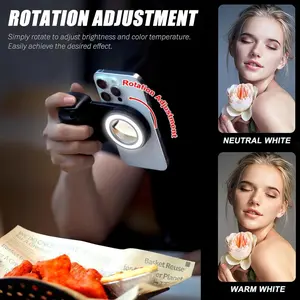 Bluetooth-compatible Compatible Shutter Selfie Stick with Flashlight and 1/4 Inch Screw Mirror Camera Photo Stabilizer