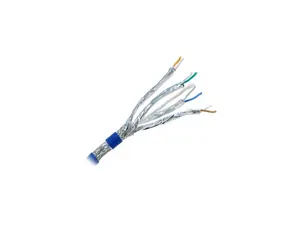 Nippon Labs Cat8.1 Ethernet Cable Bulk Wire 1000 feet - Blue | 2GHz, 40G CMR, 23AWG, S/FTP - Dual Shielded S/FTP Latest 40Gbps 2000Mhz SFTP, PVC, Solid Bare Copper Conducted Patch Cord, 80C8SS-7005RB