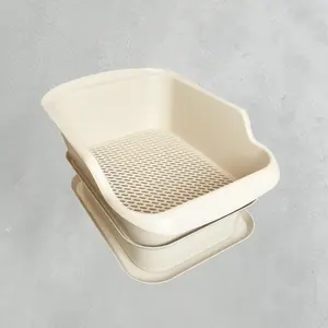 Mr. Catman Wood & Pine Pellet Cat Sifting Litter Box, Sifting Pan & Extra-Large 7-Day Waste Storage Tray - Less Tracking, Easy Clean, Odor Control