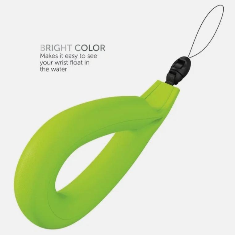 Body Glove Universal Tidal Wrist Float Strap Green Bright Color Enhanced Visibility for Water Sports Safety