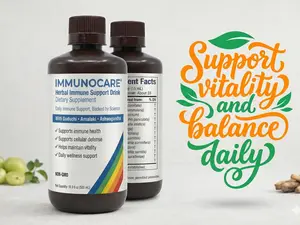 IMMUNOCARE Herbal Immune Support Drink — Immune Health • Cellular Defense • Daily Vitality (16.9 fl oz / 500 mL)