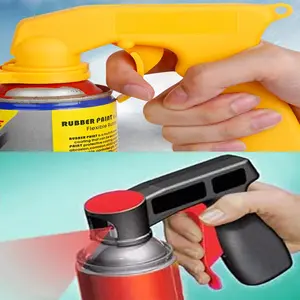 Black PP Universal Car Color Change Film Hand Spray Gun, Reusable Portable Sprayer Attachment with Full Handle, Suitable for Paints, Adhesives and Lubricants