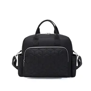 Large Diaper Bag with Shoulder Straps Stylish Hospital Diaper Holder Fashionable Diaper Bag for Newborns & Moms