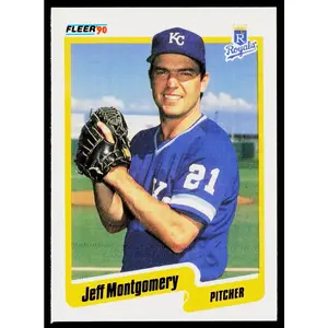 Jeff Montgomery 1990 Fleer #115b Kansas City Royals