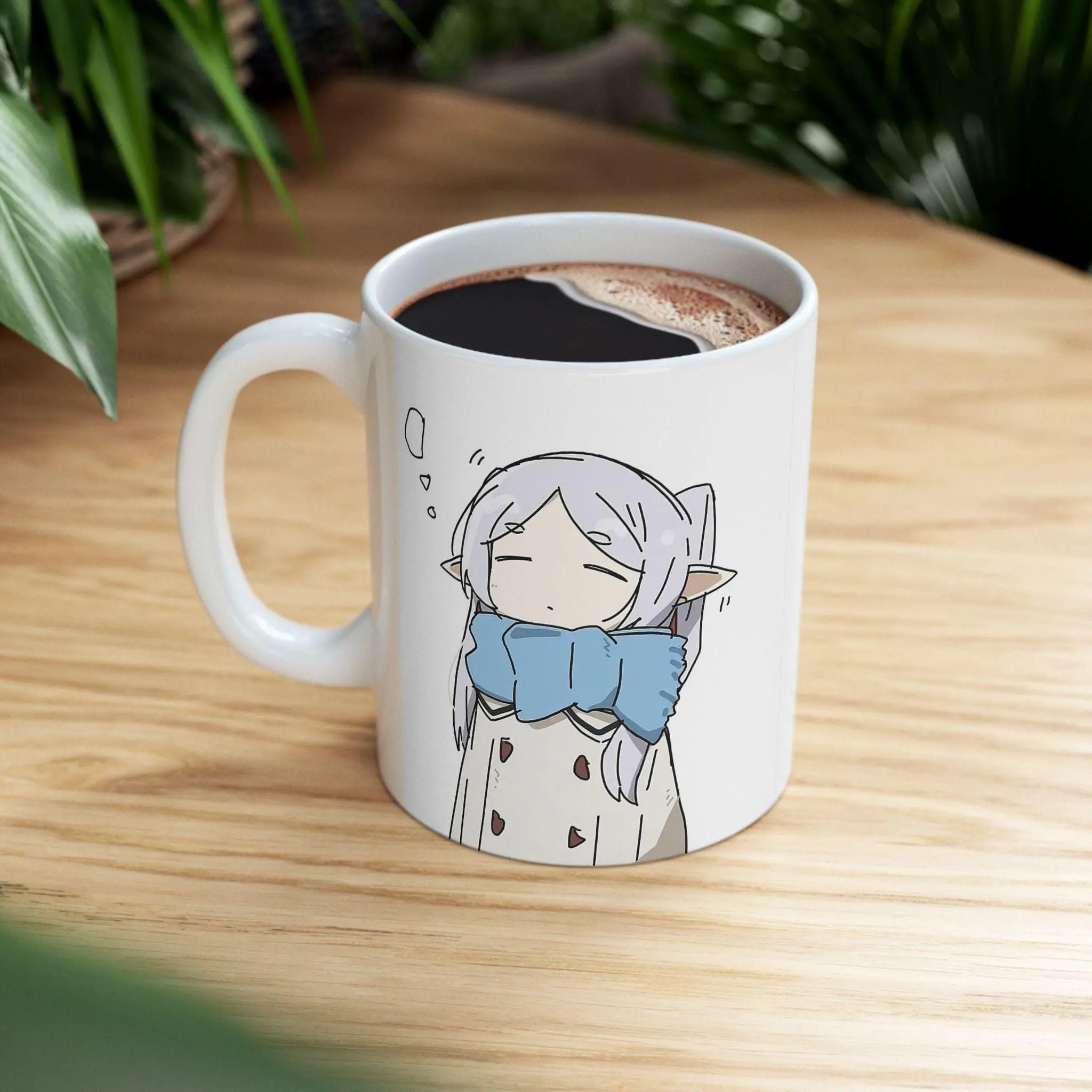 [Sale off up to 50%] Frieren Mug, Anime Mug, Anime Merch, Frieren Coffee Mug, Cute Gift, Birthday Gift, Anime Lovers, Birthday Gift Anime, 11oz & 15oz ceramic mug