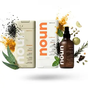 NOUN Shower Duo + Hair Oil | Shampoo, Conditioner, Hair Oil | Cleanse, Hydrate & Repair |
