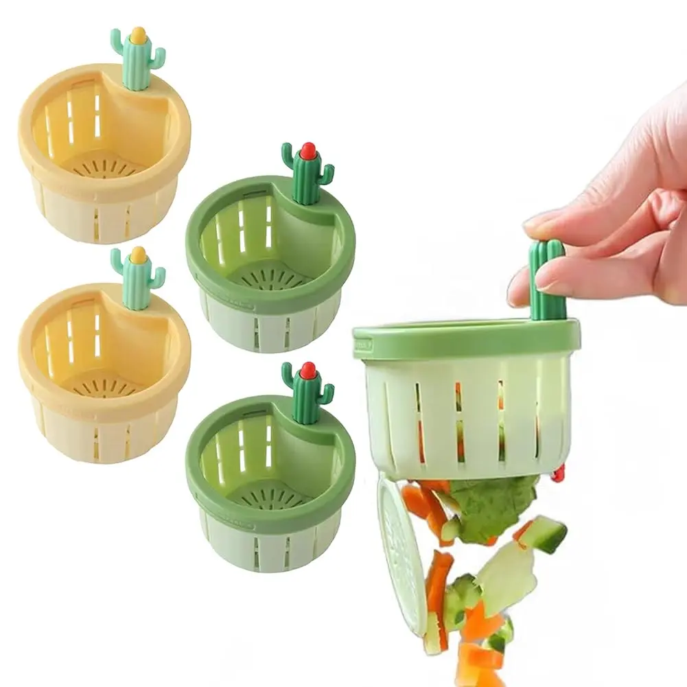 Eimula Cactus Kitchen Sink Drain Strainer with Anti-Clogging Press Automatic Basket Collector Filter and Push to Automatic Turn Design