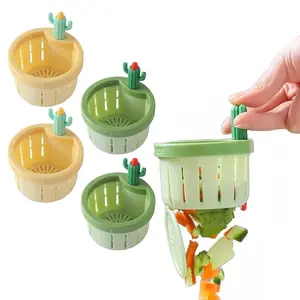 Eimula Cactus Kitchen Sink Drain Strainer with Anti-Clogging Press Automatic Basket Collector Filter and Push to Automatic Turn Design