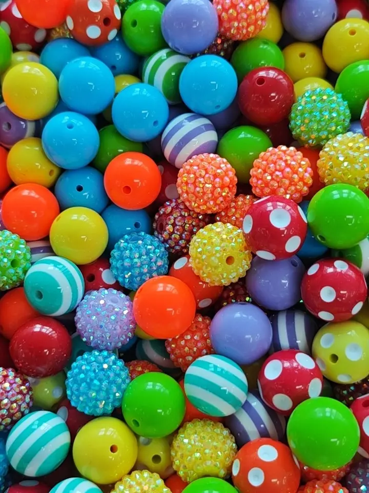 Ltty(16416)gc.Ltty--T17⑤-Mixed DIY Pen Beads Phone-chain Beads (20mm)