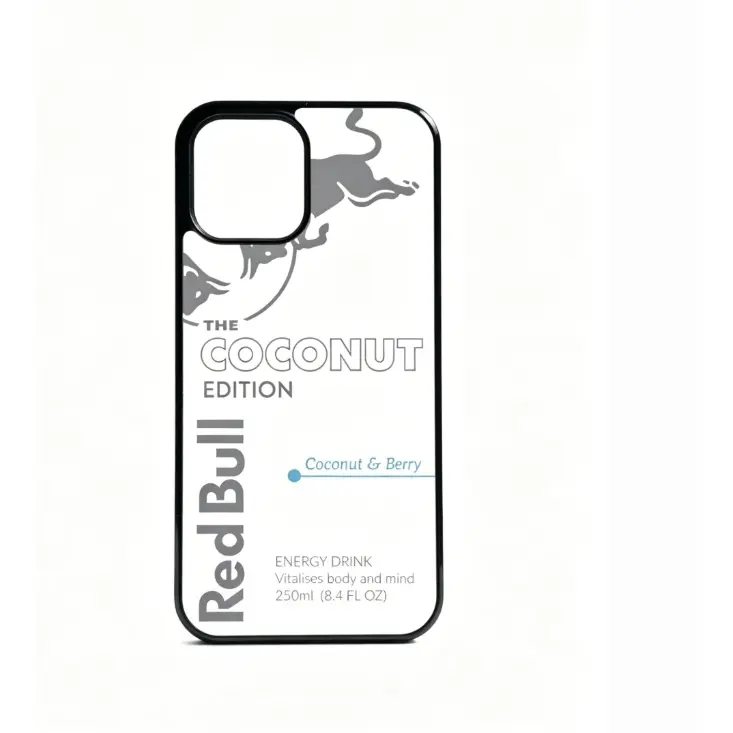 Red Bull Pattern 2-in-1 White Glass Phone Case - Skin-Friendly, Smartphone/Cellphone/Handheld Device Protection for iPhone 12,13,14,15,16,17