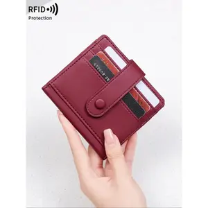 Women's Minimalist Plain Color Wallet (1 Piece), Casual Trendy Versatile Multi-pocket, Durable Fashion Wallet, Fashionable Wallet for Daily Use