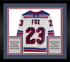 Framed Adam Fox New York Rangers Autographed White Adidas Authentic Jersey - Fanatics Authentic Certified